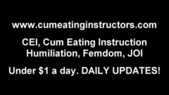 Horny dommes make you eat your own cum Thumb