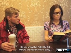 Dirty Flix - Cumshot on nerdy glasses Thumb