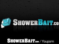 ShowerBait Str8 flexible Tryp Bates shower fucked by Mason Lear Thumb