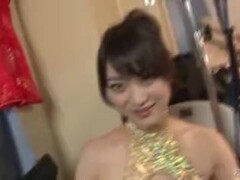 Subtitled POV Japanese lewd woman striptease Akari Hoshino Thumb