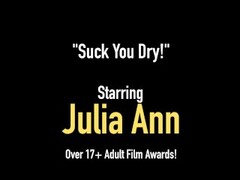 Busty U.S. Milf Julia Ann Mouth Fucks A Hard Cock POV! Thumb