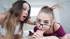 Stepmom Catches Her Stepdaughter Sucking Her Stepson'_s Cock and Proceeds to Join in For the Fun - Orgymom Thumb