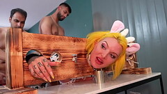 Cute Cow girl Bred by 3 Asian men, Deep Throat, Blow Bang, Hard Fucking, Breeding and Multi Cream Pies Thumb