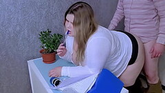 I always felt attracted to my boss until the day he came close to me with a hard dick, so I couldn'_t resist, I sucked his cock and we had a really good fuck in the office during office hours. Thumb