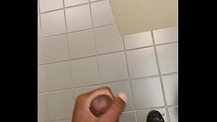 Stroking in the library bathroom 4 Thumb