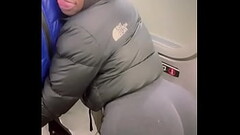 EXTREME PUBLIC ORGASM STEPBRO 11 INCH BBC SUCKED ON TRAIN Thumb
