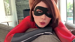Rough Sex and Deepthroat till Facial with Elastigirl from The Incredibles POV - Hot Cosplay Thumb