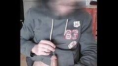 caresses et &eacute_jaculation avec ma tige ur&eacute_tral dans le penis Thumb