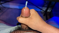 Stroking dick and cumming Thumb