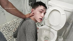 Immature Stepbrother Getting Ponded by Big Stepbro - Myhotbro Thumb
