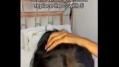 Black Cheerleader sucking BWC Thumb