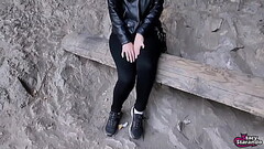 I gave the guy a cool blowjob in nature in a public place. He was very pleased! - POV HOMEMADE OUTDOOR Thumb