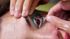 Big Ass Latina Babe Gets Cum in Her Eye and Gives a Great Pukejob Thumb