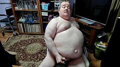 The big belly fat man is again wonderfully masturbating Thumb