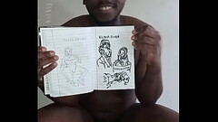 Showing off a sketch of new banging hot friends from across the globe I found on Facebook Thumb