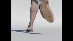 giantess shoe squishing tiny men inside Thumb