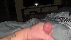 Can&rsquo_t Sleep So He Jacks His Big Cock Until He Cums Thumb