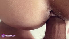 Hot MILF'_s pussy stretched by big cock and tits covered with cum. Closeup POV action! Thumb