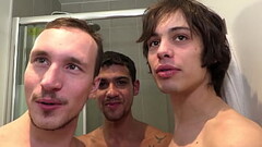 Gay guys go wild, anal party! Thumb