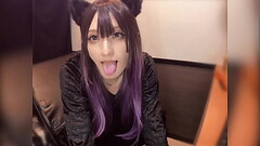 Individual shooting Video masturbating by a cute man with a cat ear Thumb
