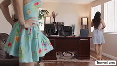 Asian hottie Lulu Chu gets banged by horny TS girlfriend Thumb