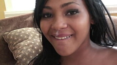 Kandee Is A Big Boobed Ebony Lust With A Passion For White Cock And Cum Thumb