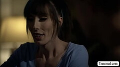 Shy stepson analed his Trans Stepmother Thumb