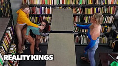 Mandy Waters The Librarian Takes Care Of The Books And Horny Students Like Jimmy Michaels - REALITY KINGS Thumb