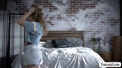 Tattooed teen banged by TS stepmother Thumb