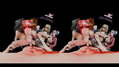 VReal 18K DC Jam Super Laser, orgy with anal and orgasm on Super Girl, also featuring Wonder Woman, Bat Girl, Cat Woman, Black Canary and Harley Quinn Thumb