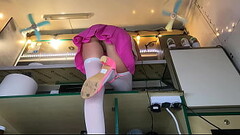 It was so hot on this food truck that I had to work with no bra and panties to stand the heat Thumb