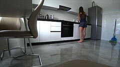 Unfaithful Wife Cheats On Her Husband In The Kitchen While He'_s Not At Home. Homemade Anal Taboo Thumb