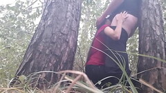 We hid under a tree from the rain and we had sex to keep warm - Lesbian Illusion Girls Thumb