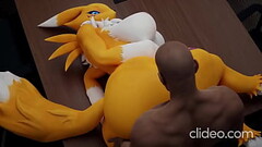 Renamon and her black daddy fucking in her office Thumb