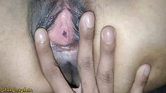 My Creamy Tight Pussy Getting Happy With My New Neighbour'_s Fingers Thumb