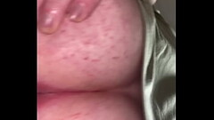 Ass leaking cum Thumb