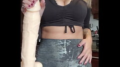 MILF In Sexy Leggings Showing Cameltoe Teach You How To Stroke Your Cock JOI Thumb