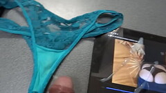 Great compilation of cumshots on my beautiful wife'_s used panties, mature 58 year old latina milf Thumb