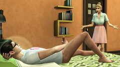 Stepmom fucks nerdy stepson after catching him masturbating in his room Thumb