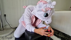 Unicorn Milf rides on a Sybian sexmachine and she almost gets a blackout Thumb