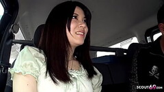 Shy Japanese Teen Madoka Araki seduce to Suck Stranger Cock in Car Thumb
