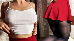 The best blowjob in the world in a new sexy outfit and for dessert the men'_s sauce Thumb