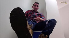 STEP GAY DAD - EAT RUBBER! - HOT DILF STEPUNCLE HAD A BAD DAY &amp_ WANTS YOU TO EAT &amp_ LICK HIS BOOTS! Thumb