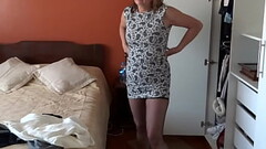 I love showing off in erotic lingerie in front of my stepson'_s friends so they jerk off and cum in front of me Thumb