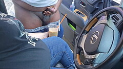 I Asked A Stranger On The Side Of The Street To Jerk Off And Cum In My Ice Coffee (Public Masturbation) Outdoor Car Sex Thumb