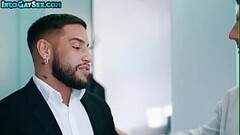 Muscled and tattooed stud enjoys bareback anal with BF Thumb