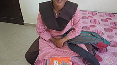 Hot indian desi student was painfull fucking with teacher in coching room on dogy style and talk to Hindi audio Thumb