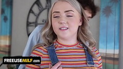 Hot StepMom Sydney Paige And Cute Girlfriend Eva Nyx Let Horny Stud Free Use Them - FreeUse Milf Thumb