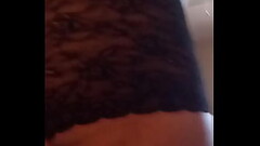 Trans wearing black lacy panties Thumb