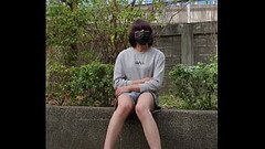 【伪娘】婷萱公园手冲，热裤美腿 Thumb